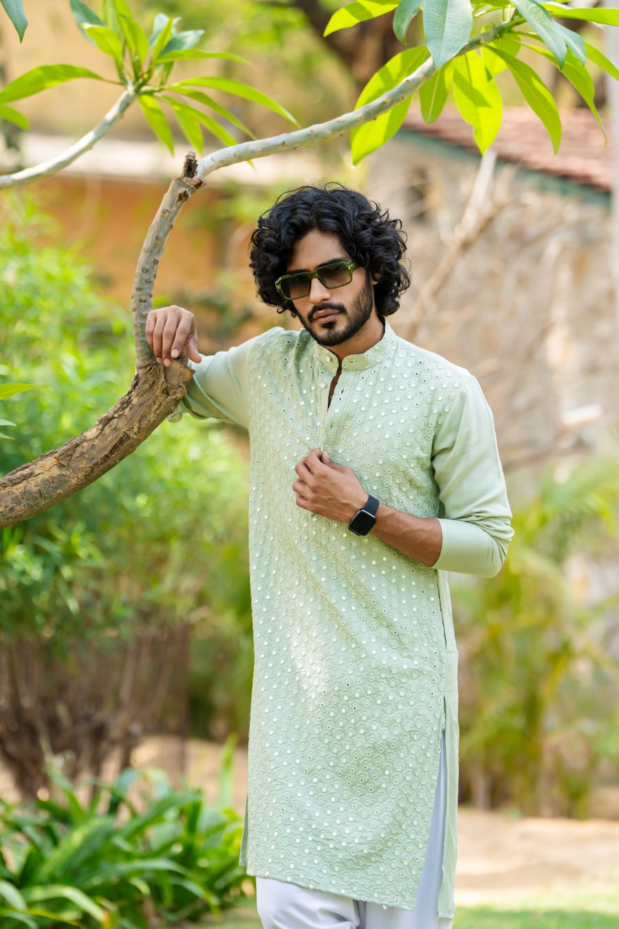 Man in a tailored kurta